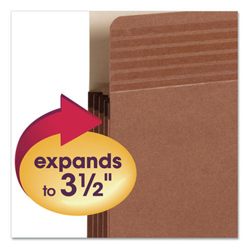 Smead® Easy Grip Pockets, 3.5" Expansion, Letter Size, Redrope, 25-box freeshipping - TVN Wholesale
